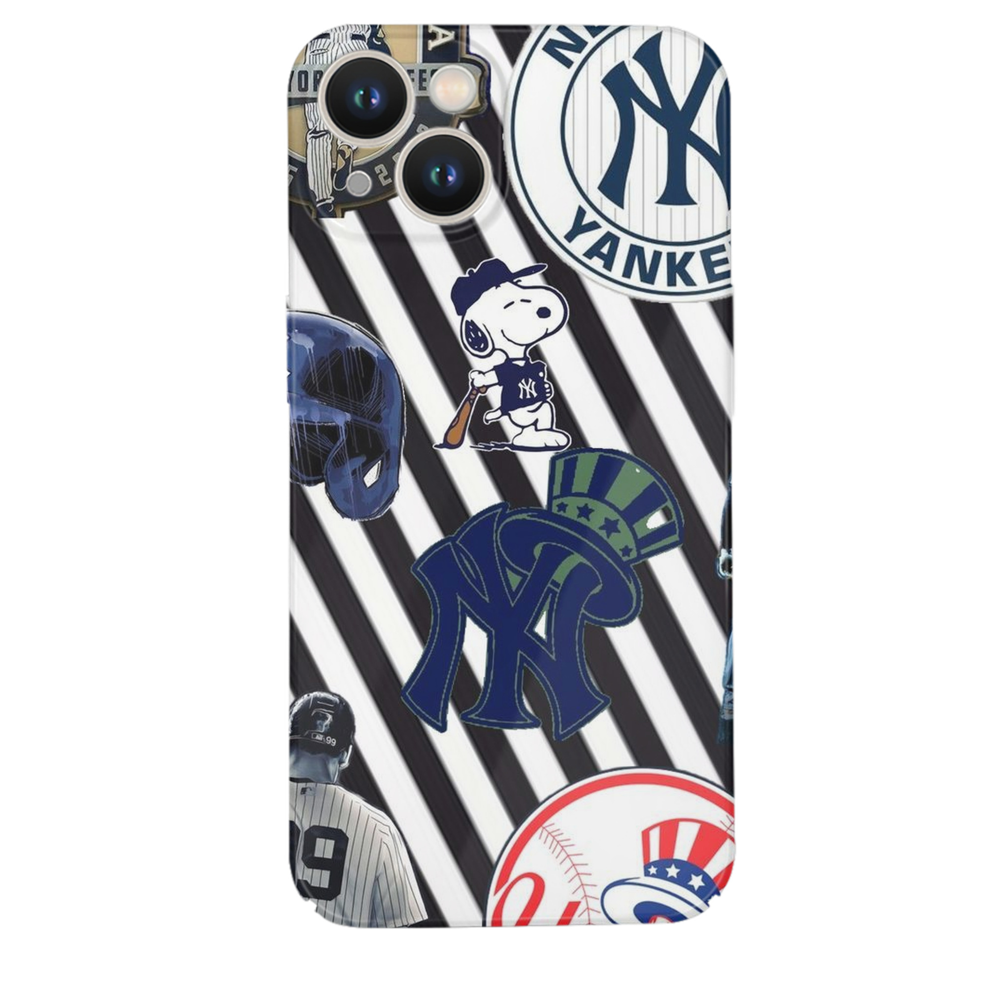 New York Yankees 231 IPhone 14 Series Full-Cover Hard Case – Shockproof With Raised Camera Protection – Precise Cutouts, Wireless Charging Compatible – Durable, Anti-Yellowing, Easy To Clean